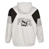 Puma Colorblock Logo Hoodied Jacket 'white'