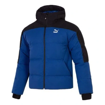 Puma Colorblock Padded Down Jacket 'blue'