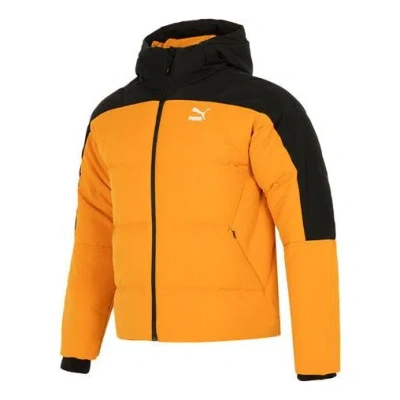 Puma Colorblock Padded Down Jacket 'orange'