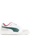 Puma Colour-block Panelled Leather Low-top Sneakers In Weiss