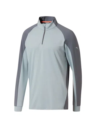 Puma Colourblock Zip Jacket In Gray