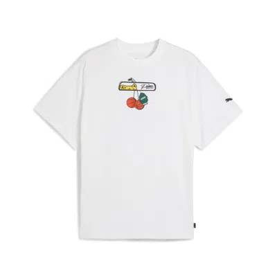 Puma Commissioner Dylan Men's Oversized Basketball T-shirt In White