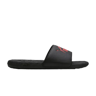 Pre-owned Puma Cool Cat 2.0 Slide 'black Red'