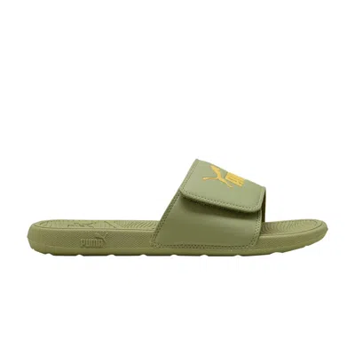 Pre-owned Puma Cool Cat 2.0 Slide 'calming Green'