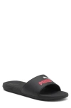 Puma Cool Cat 2.0 Slide Sandal In  Black-coral-white