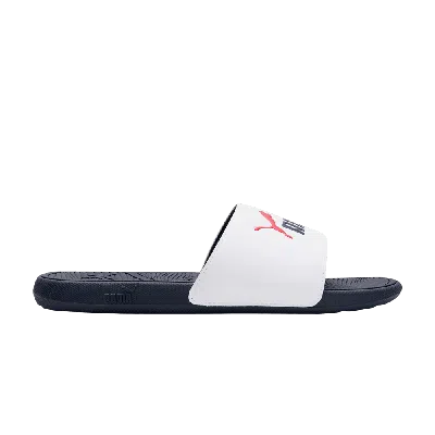 Pre-owned Puma Cool Cat 2.0 Slide 'white Parisian Night'