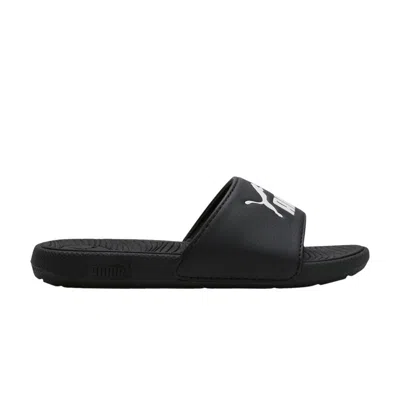 Pre-owned Puma Cool Cat 2.0 Slides Little Kid 'black White' | Kid's Size 11