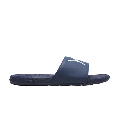 Pre-owned Puma Cool Cat 2.0 Sport Slide 'navy White' | Blue | Men's Size 12