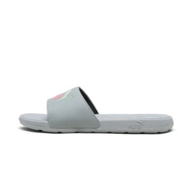 Puma Cool Cat 2.0 Women's Slides In Cool Mid Gray-passionfruit-fresh Mint