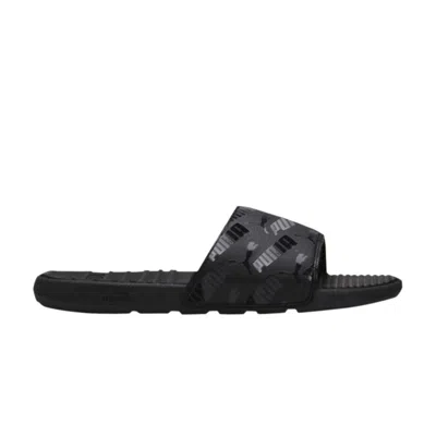 Pre-owned Puma Cool Cat Bold 2 Slide 'allover Logo - Black' | Men's Size 7