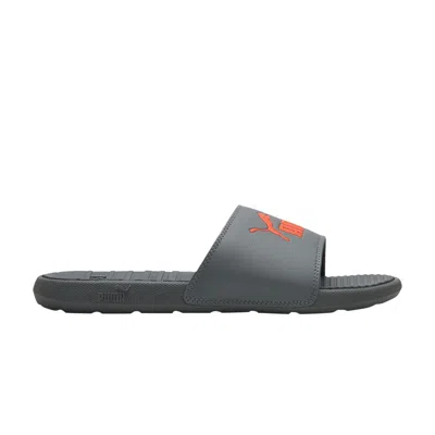 Pre-owned Puma Cool Cat Slides 'castlerock Nasturtium' | Black | Men's Size 7
