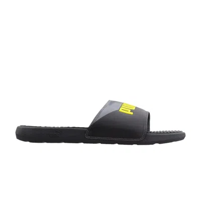 Pre-owned Puma Cool Cat Sport Slide 'black Grey Yellow' | Men's Size 10