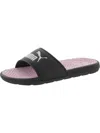 PUMA COOL CAT WOMENS FAUX LEATHER LOGO POOL SLIDES