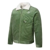 Puma Cord Embroidered Logo Reversible Corduroy Jacket Green