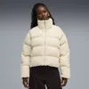 Puma Corduroy Puffer Jacket Women In White