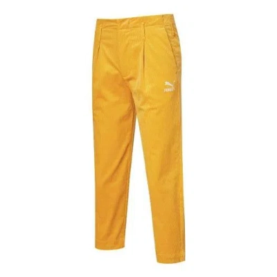 Puma Corduroy Woven Pants 'yellow'