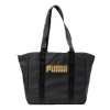 Puma Core Base Large Shopper Bag 'black Gold' In Multi