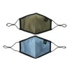 Puma Core Face Mask (set Of 2) In Grape Leaf-china Blue