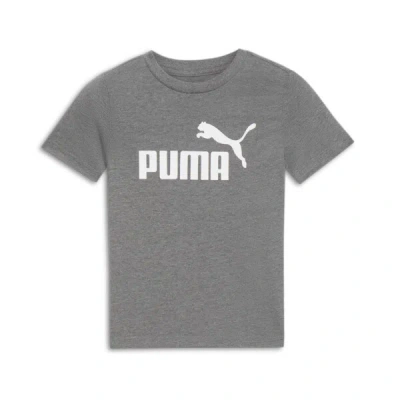 Puma Core Little Kids' Graphic T-shirt In Charcoal Heather