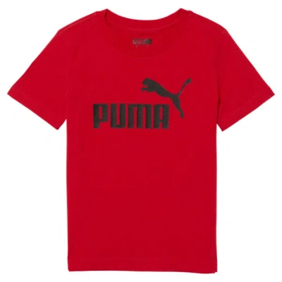 Puma Core Little Kids' Graphic T-shirt In High Risk Red