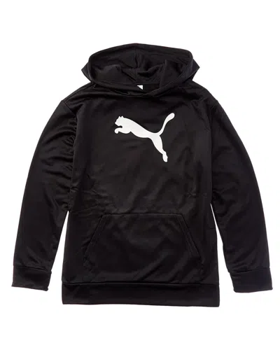 Puma Kids'  Core Pack Fleece Pullover Hoodie In Black