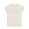 Puma Core Pack No. 1 Logo Little Kids' T-shirt In Alpine Snow