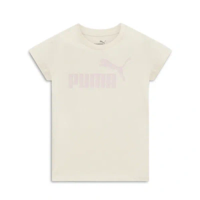 Puma Core Pack No. 1 Logo Little Kids' T-shirt In Alpine Snow