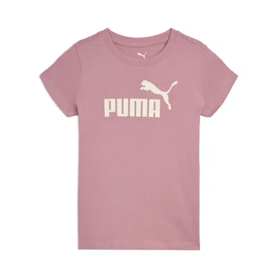 Puma Core Pack No. 1 Logo Little Kids' T-shirt In Pink