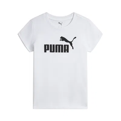 Puma Core Pack No. 1 Logo Little Kids' T-shirt In White