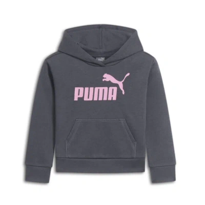 Puma Core Pack No.1 Logo Little Kids' Hoodie In Galactic Grey