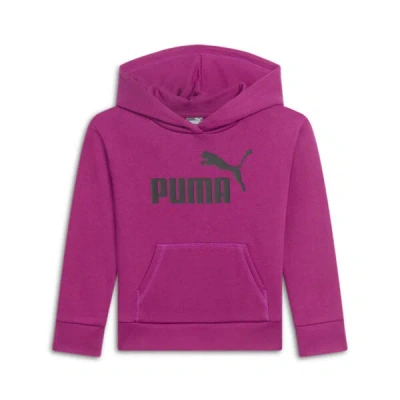Puma Core Pack No.1 Logo Little Kids' Hoodie In Magenta Gleam