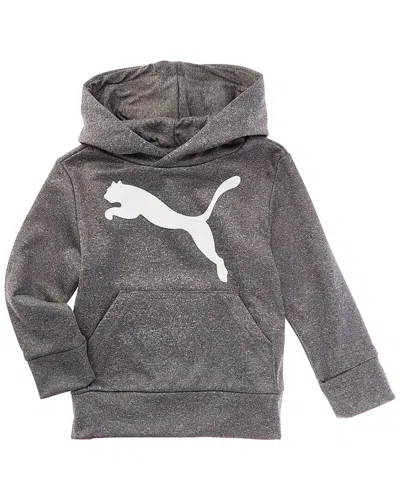 Puma Kids'  Core Pack Poly Fleece Pullover Hoodie In Gray