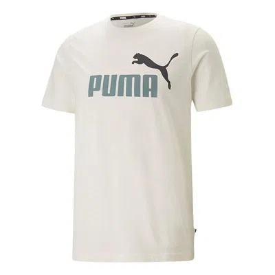 Puma Cotton T-shirt 'white' In Neutral