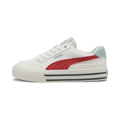 Puma Court Classic Vulc Formstrip Big Kids' Sneakers In White