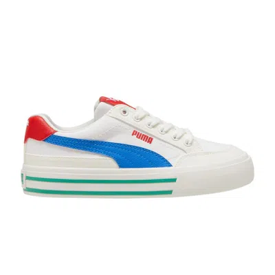 Pre-owned Puma Court Classic Vulc Fs Big Kid 'white Hyperlink Blue' | Kid's Size 4