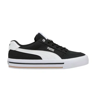 Pre-owned Puma Court Classic Vulc Fs 'black White'