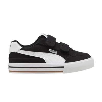 Pre-owned Puma Court Classic Vulc Fs V Little Kid 'black White' | Kid's Size 1.5
