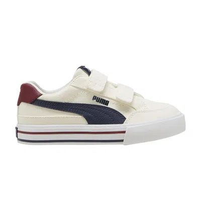 Pre-owned Puma Court Classic Vulc Fs V Little Kid 'warm White Sugared Almond' | Cream | Kid's Size 12.5