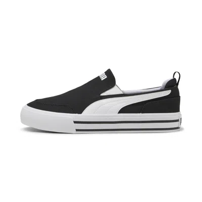 Puma Court Classic Vulc Slipon Sneakers Unisex In Black
