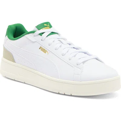 Puma Court Classico Sneaker In  White- White-green