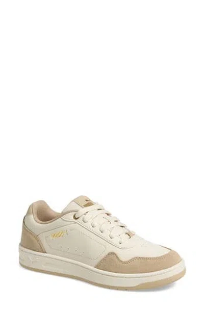 Puma Court Classy Sneaker In Alpine Snow-toasted Almond