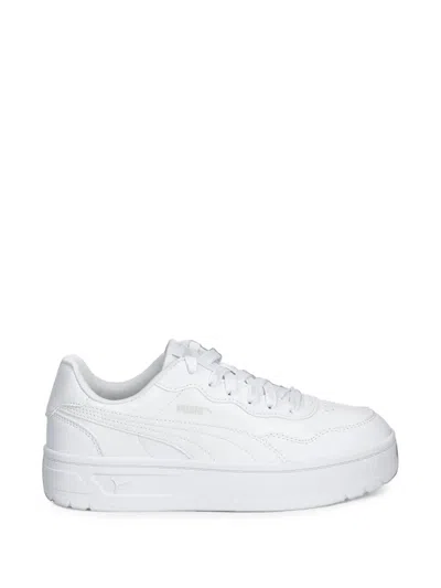 Puma Court Lally Skye Platform Sneakers In Red