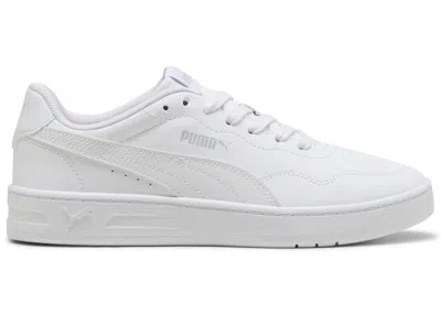 Pre-owned Puma Court Lally White (women's) Sneakers In  White/cool Light Grey