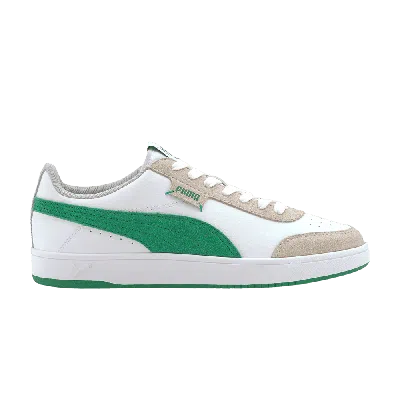 Pre-owned Puma Court Legend Low 'white Amazon Green'