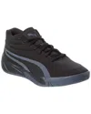 Puma Court Pro Leather Sneaker In Black
