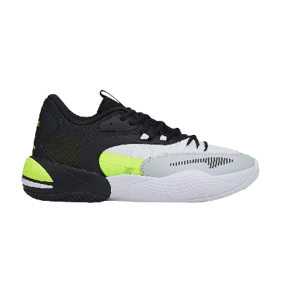 Pre-owned Puma Court Rider 2.0 'white Black Yellow Alert'
