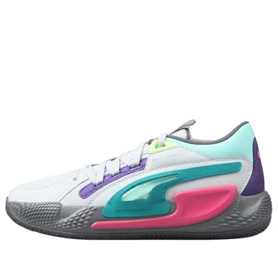 Puma Court Rider Chaos Daytona Basketball Shoes 'white-cool Light Gray' In Multi