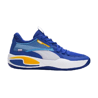 Pre-owned Puma Court Rider 'dazzling Blue Saffron'