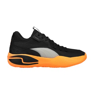 Pre-owned Puma Court Rider I 'black Neon Citrus'