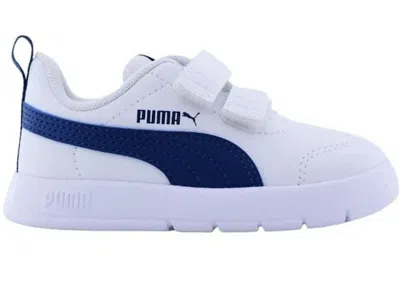 Pre-owned Puma Courtflex V3 V Sneakers In White/royal In Multi